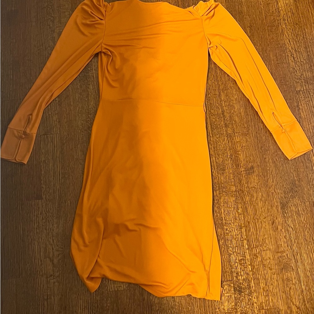 Orange wrapped dress (Never Worn)
